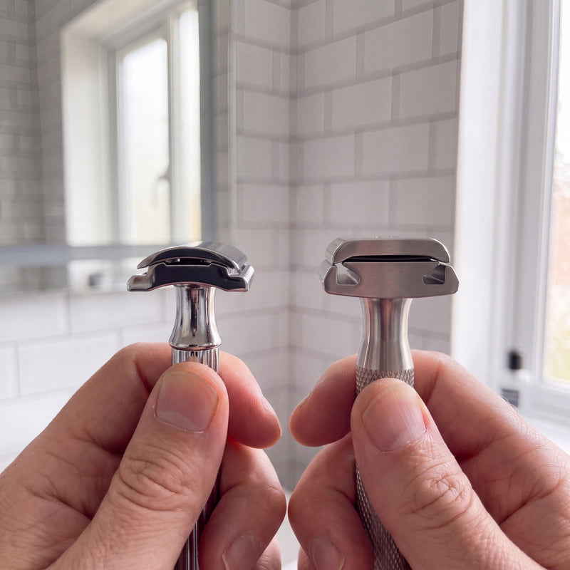 Fixed-angle vs classic safety razor: what's the difference?